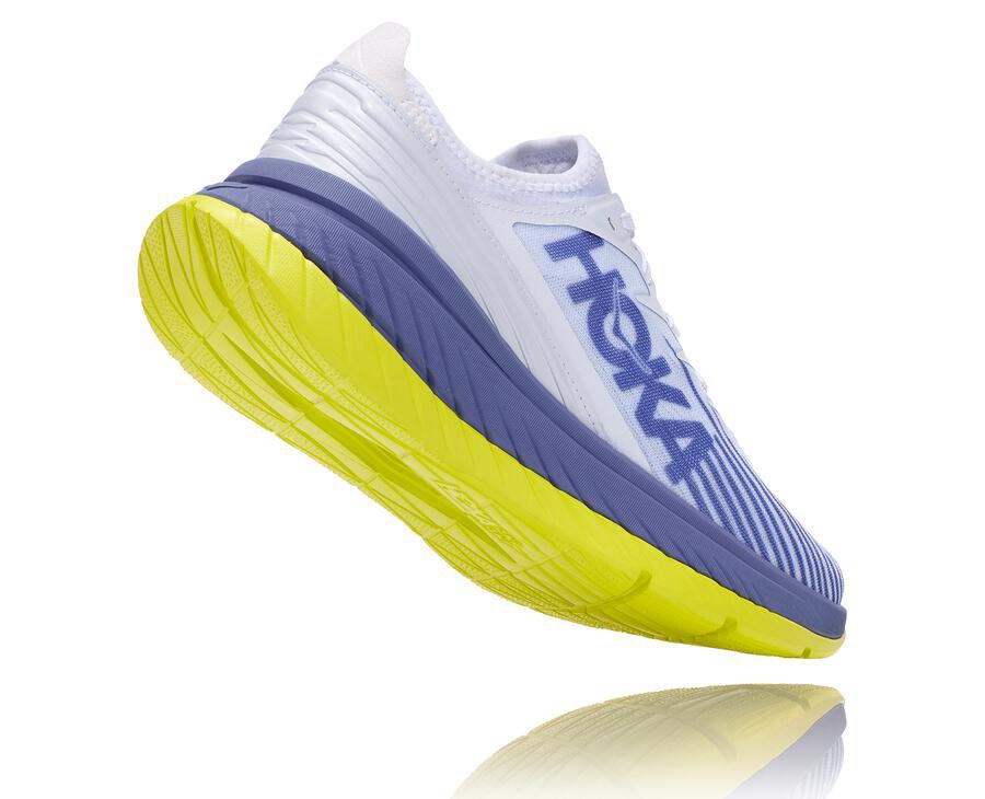 Tenis Hoka One One Feminino Branco/Azuis - Carbon X-Spe - 276-EWQOVL